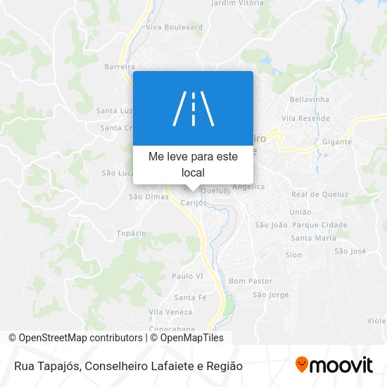 Rua Tapajós mapa