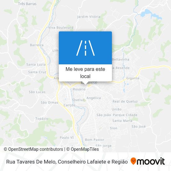 Rua Tavares De Melo mapa