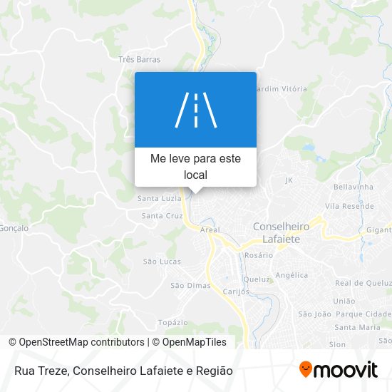 Rua Treze mapa
