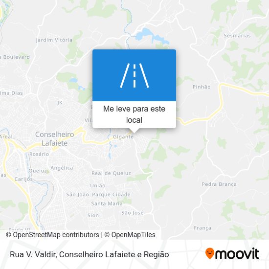 Rua V. Valdir mapa