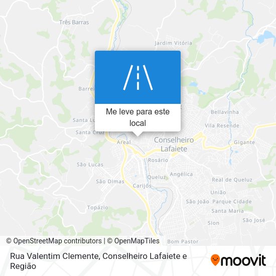 Rua Valentim Clemente mapa