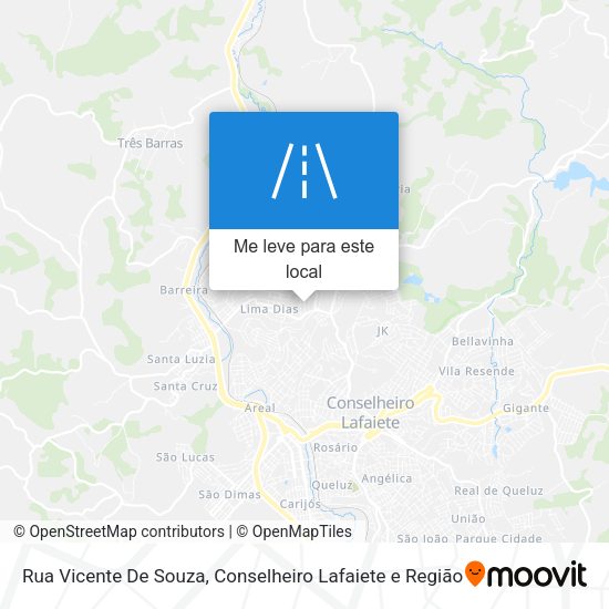 Rua Vicente De Souza mapa
