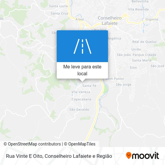 Rua Vinte E Oito mapa