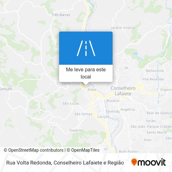 Rua Volta Redonda mapa