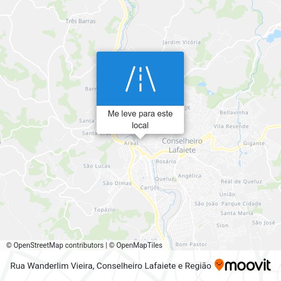 Rua Wanderlim Vieira mapa