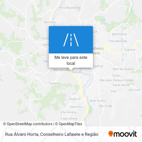 Rua Álvaro Horta mapa