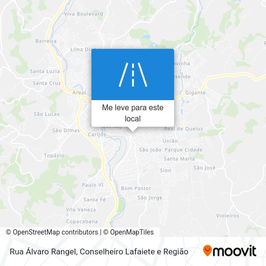Rua Álvaro Rangel mapa