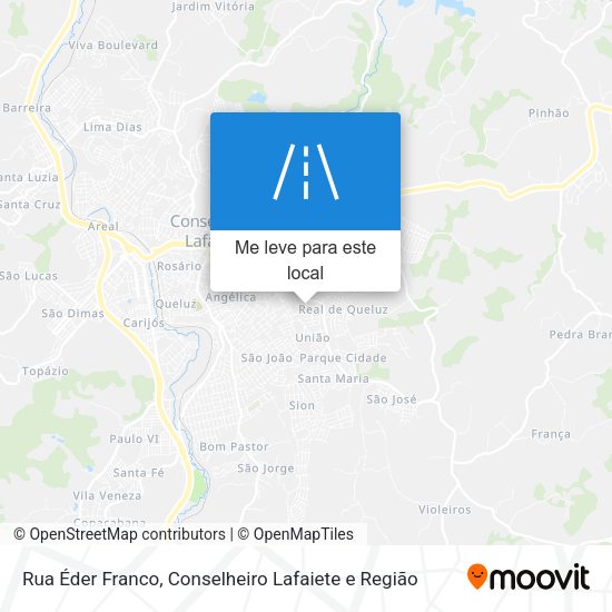 Rua Éder Franco mapa