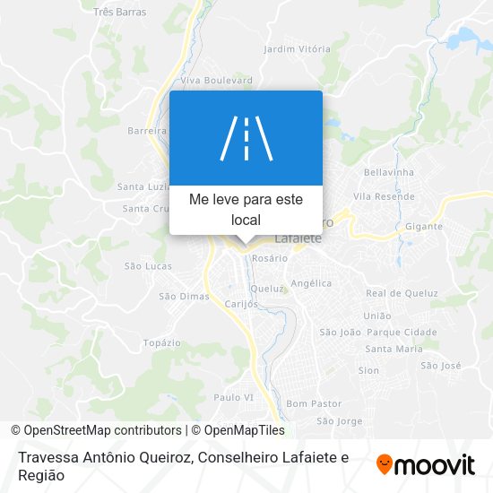Travessa Antônio Queiroz mapa