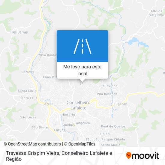 Travessa Crispim Vieira mapa