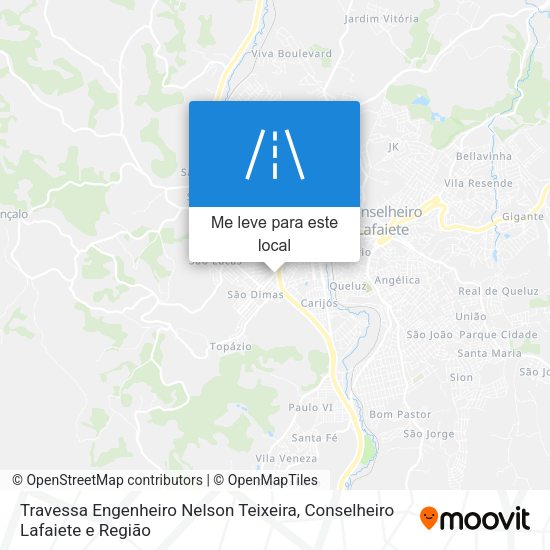 Travessa Engenheiro Nelson Teixeira mapa