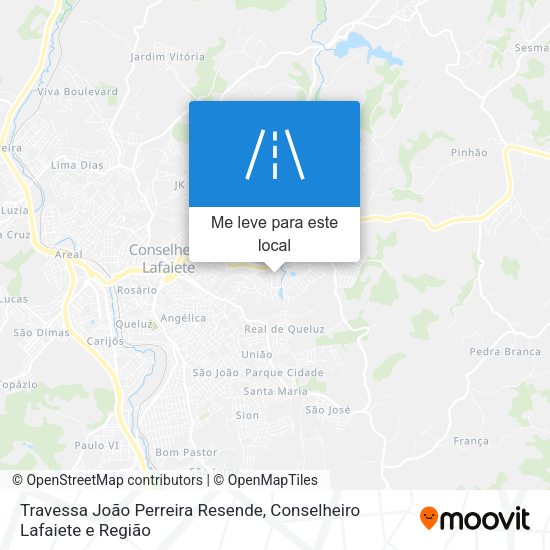 Travessa João Perreira Resende mapa