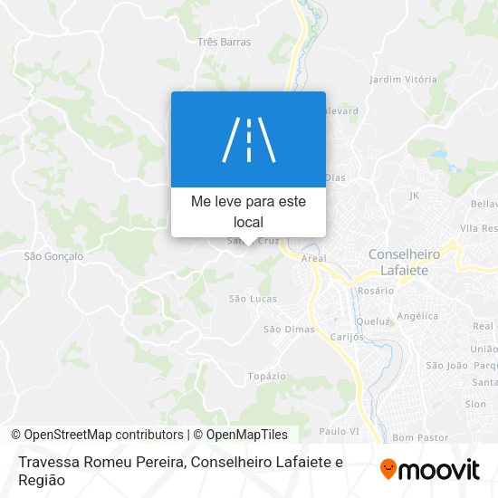Travessa Romeu Pereira mapa