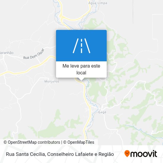 Rua Santa Cecília mapa