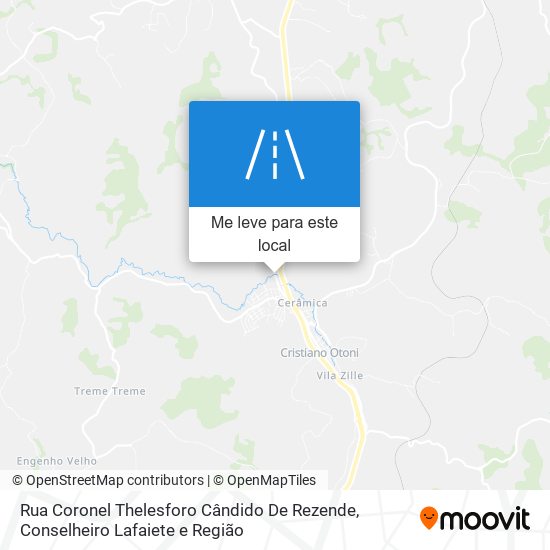 Rua Coronel Thelesforo Cândido De Rezende mapa
