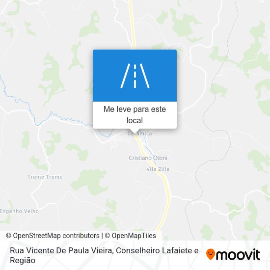Rua Vicente De Paula Vieira mapa