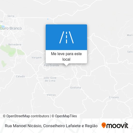 Rua Manoel Nicásio mapa