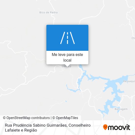 Rua Prudência Sabino Guimarães mapa