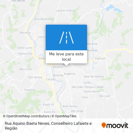 Rua Aquino Baeta Neves mapa