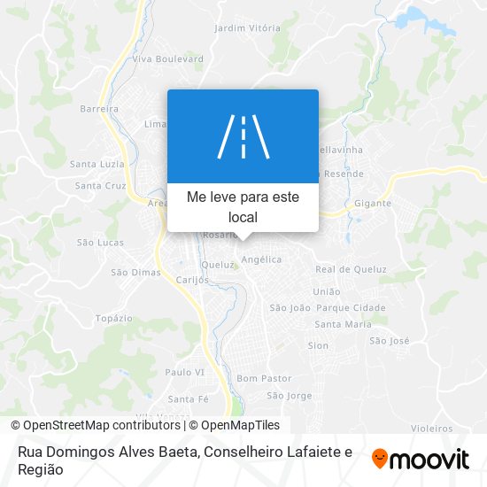 Rua Domingos Alves Baeta mapa