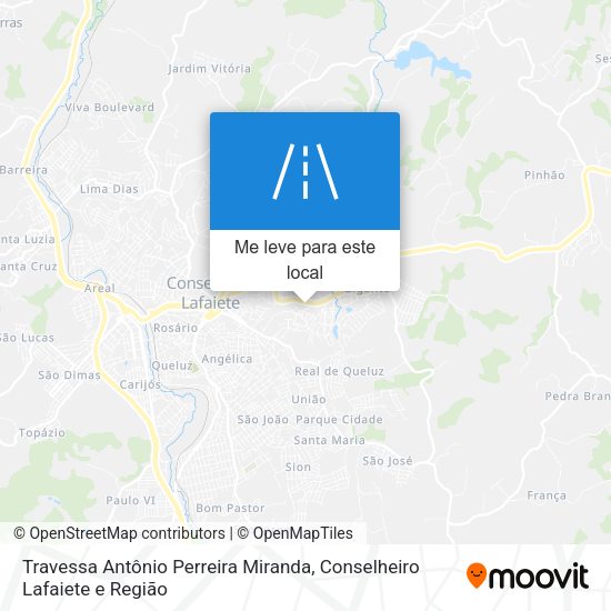 Travessa Antônio Perreira Miranda mapa