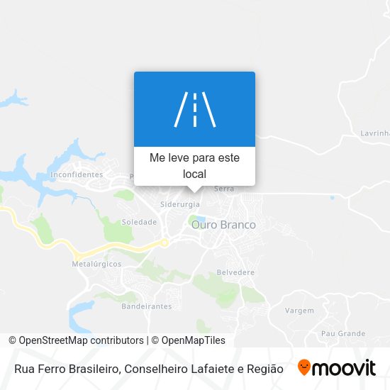 Rua Ferro Brasileiro mapa