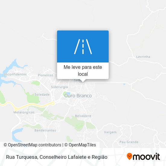 Rua Turquesa mapa