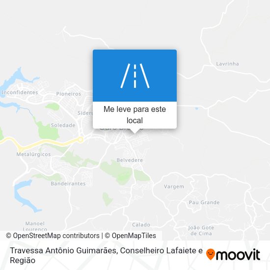 Travessa Antônio Guimarães mapa