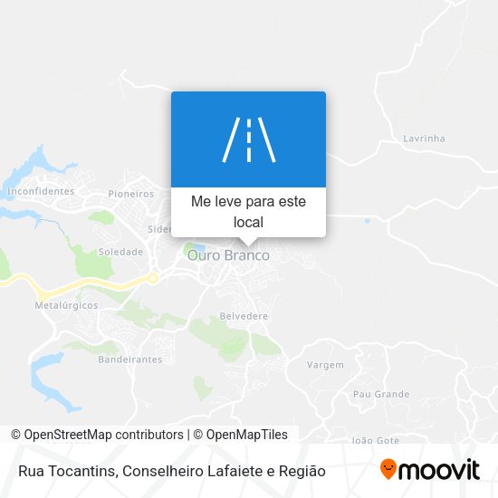 Rua Tocantins mapa