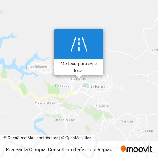 Rua Santa Olímpia mapa