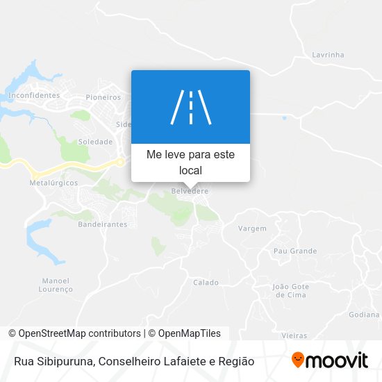 Rua Sibipuruna mapa