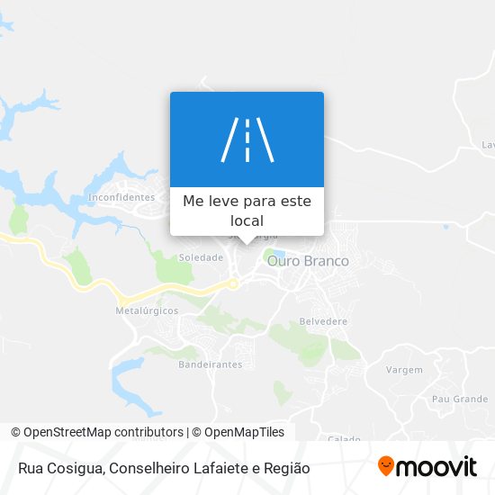 Rua Cosigua mapa