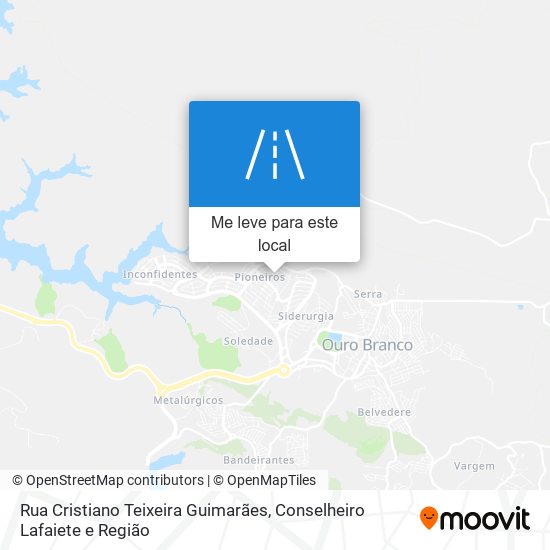 Rua Cristiano Teixeira Guimarães mapa