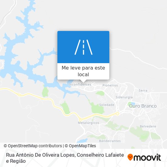 Rua Antônio De Oliveira Lopes mapa