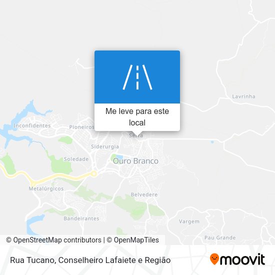 Rua Tucano mapa