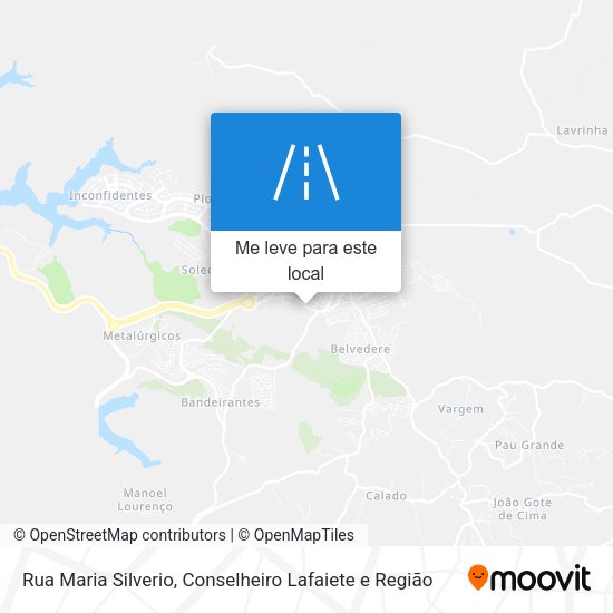Rua Maria Silverio mapa