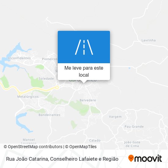 Rua João Catarina mapa
