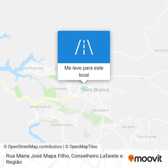 Rua Maria José Mapa Filho mapa