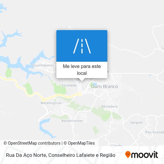 Rua Da Aço Norte mapa