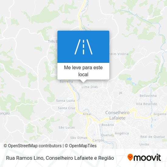 Rua Ramos Lino mapa