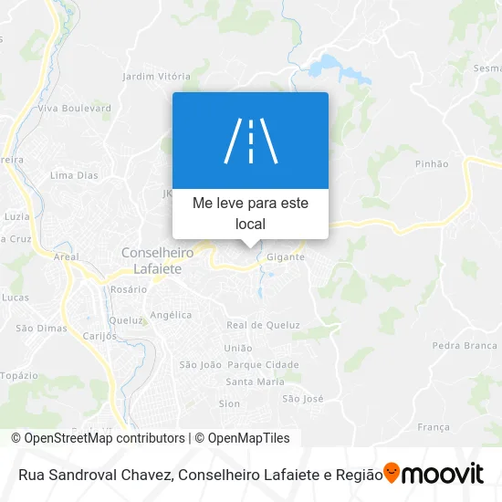 Rua Sandroval Chavez mapa