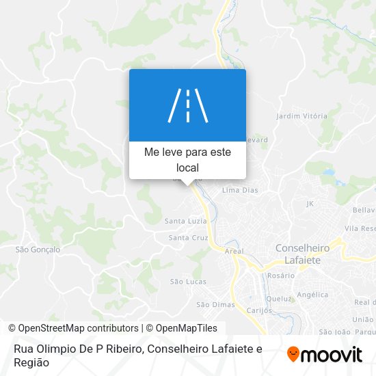 Rua Olimpio De P Ribeiro mapa
