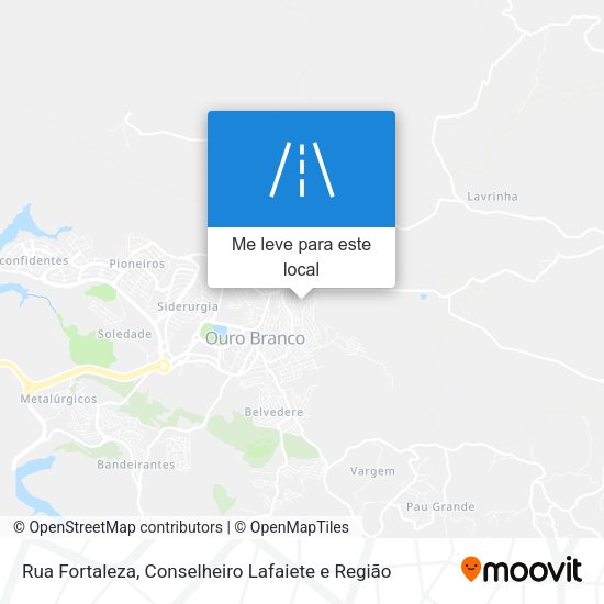 Rua Fortaleza mapa