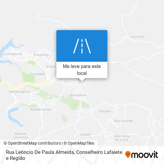 Rua Leôncio De Paula Almeida mapa