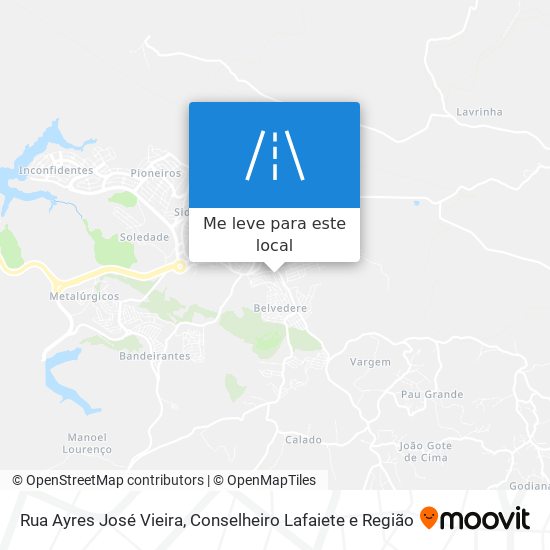 Rua Ayres José Vieira mapa