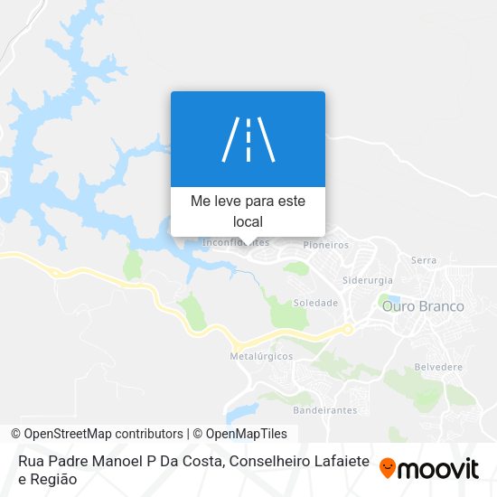Rua Padre Manoel P Da Costa mapa