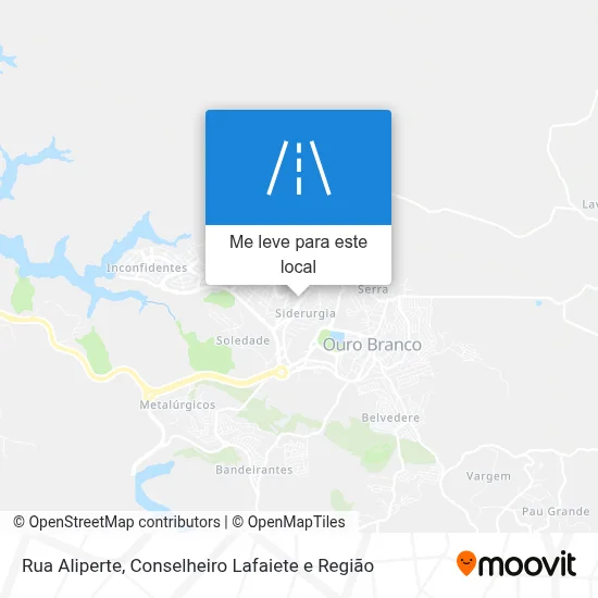 Rua Aliperte mapa