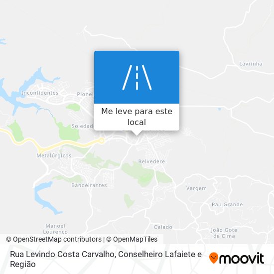 Rua Levindo Costa Carvalho mapa
