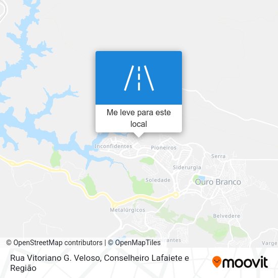 Rua Vitoriano G. Veloso mapa