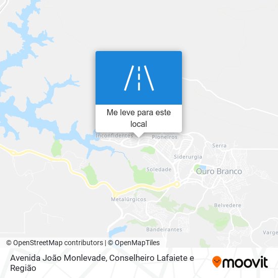 Avenida João Monlevade mapa